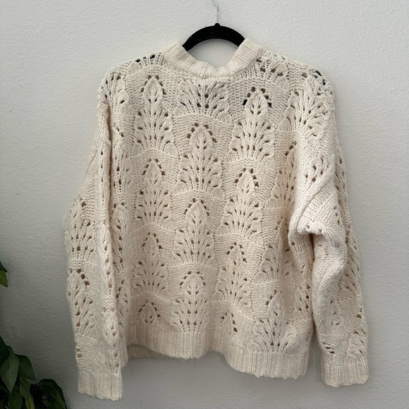 Aerie Cream Knit Sweater - Picture 2 of 5